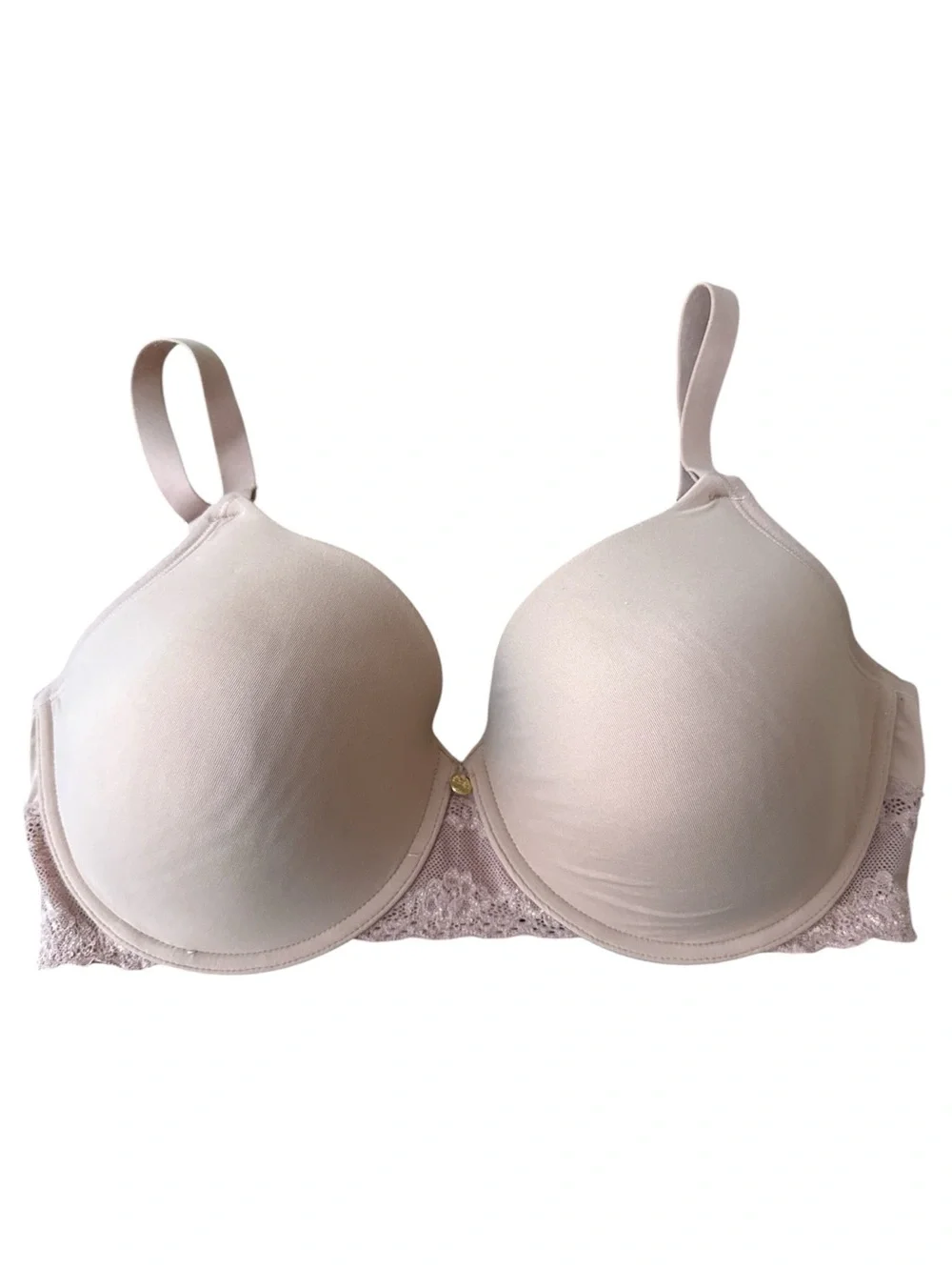 NATORI 721154 Rose Beige Bliss Perfection T-shirt Bra Size 34DDD Lace Medallion